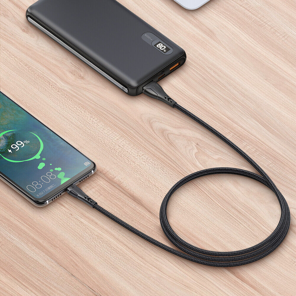 Mcdodo Type C To Type C Charging Cable QC3.0 PD Charger Cord LED Fast Charge Manta Series