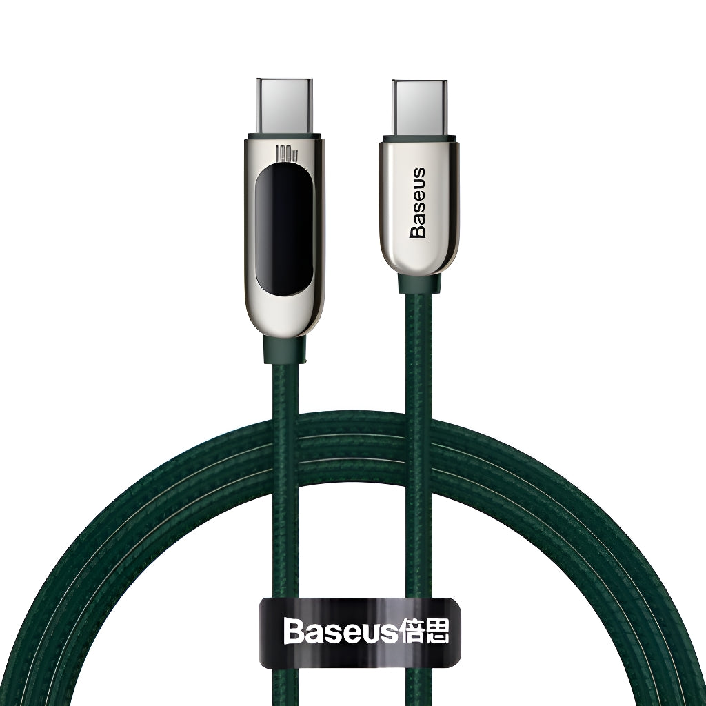 Baseus 100W USB Type C To Type-C LED Fast Charging Charger Cable Cord For Samsung Macbook